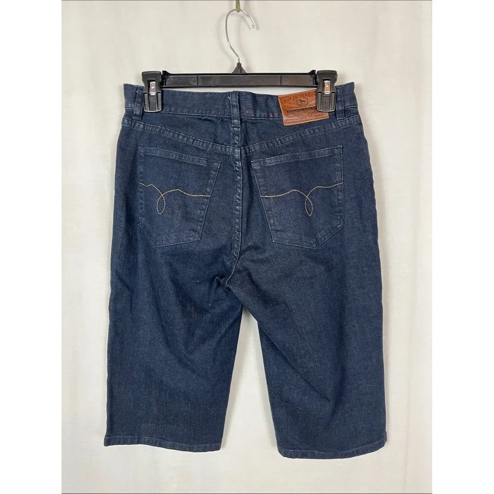 Lauren Ralph Lauren Bundle of Two Y2K Bermuda Denim Shorts Pinstripe